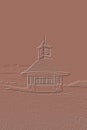 Digitally embossed image of the Clock Tower and Shelter, Frinton-on-Sea, Essex, England