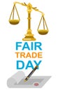 Digitally generated Fair Trade vector Royalty Free Stock Photo