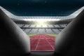 Digitally generated image of olympic stadium at night Royalty Free Stock Photo