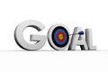 Digitally generated image of the word goal