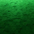 A digitally generated pattern featuring an array of green hexagonal tiles with subtle Royalty Free Stock Photo