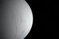 Enceladus, the moon of Saturn - Solar System Royalty Free Stock Photo