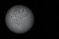 Tethys, the moon of Saturn - Solar System Royalty Free Stock Photo