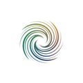A digitally generated swirl design features concentric spiral lines forming a circular Royalty Free Stock Photo