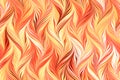 Digitally Marbled Orange Flame