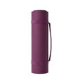 3d rendering of a deep purple vertical cylindrical object with a metal clip transparent background Royalty Free Stock Photo