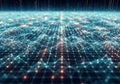 A digitally rendered scene depicting a vast network of Royalty Free Stock Photo