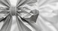 A digitally rendered silver bow features Royalty Free Stock Photo