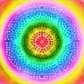 Digitaly created energy circles with colors