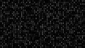 Numerical code sequence counting digits on black texture for random numbers in data science algorithm, coding for computational Royalty Free Stock Photo