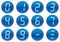 Digits icons set.