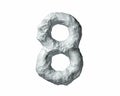 Digits made of rock and clay Royalty Free Stock Photo