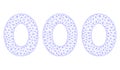 000 Digits Text Polygonal Frame Vector Mesh Illustration Royalty Free Stock Photo