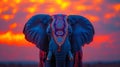 Dignified elephant adorned Royalty Free Stock Photo