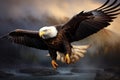 Dignified Majestic eagle. Generate Ai Royalty Free Stock Photo