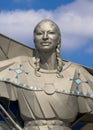 Dignity Statue overlooking the Missouri River