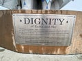 Dignity Statue Plaque, Chamberlain, South Dakota