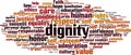 Dignity word cloud