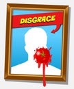 The disgrace frame Royalty Free Stock Photo