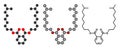 Diisononyl phthalate (DINP) plasticizer molecule