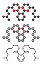 Diisononyl phthalate (DINP) plasticizer molecule