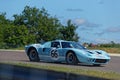 A blue Ford GT40 in Dijon