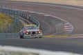 Old BMW in the first turns of Dijon track