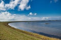 Dike of Rantum Lake Sylt Royalty Free Stock Photo