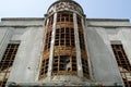 Dilapidated Art Deco facade of the Rosa Damasceno Theater, Santarem, Portugal Royalty Free Stock Photo