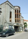 Dilapidated Art Deco facade of the Rosa Damasceno Theater, Santarem, Portugal Royalty Free Stock Photo