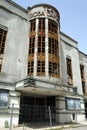 Dilapidated Art Deco facade of the Rosa Damasceno Theater, Santarem, Portugal