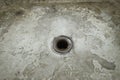Dilapidated bathtub hole Royalty Free Stock Photo
