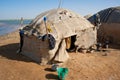 Dilapidated Bedouin village. Royalty Free Stock Photo