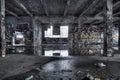 Dilapidated building interior Royalty Free Stock Photo