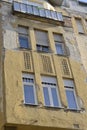 Dilapidated facade in Budapest