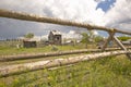 Dilapidated farm structures in Lima Montana