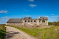 Dilapidated farmhouse on a long abandoned farm