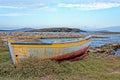 Dilapidated Greek boat in the Aegean Sea