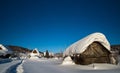 Dilapidated Hut In Winter