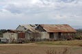 Dilapidated metal barn