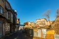 Dilapidated residential buildings in Eminonu quarter of Istanbul Royalty Free Stock Photo