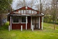 Dilapidated Shack on a Rainy Day Royalty Free Stock Photo