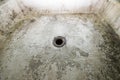 Dilapidated shower hole Royalty Free Stock Photo