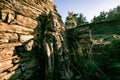 A dilapidated shrine to a Himalayn tribal goddess