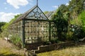 Dilapidated Victorian greenhouse Royalty Free Stock Photo