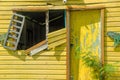 Dilapidated Yellow Building Royalty Free Stock Photo