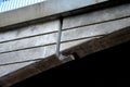 dilatation of bridge is also visible on side concrete walls when