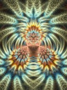 Diligent Abstraction Flame Fractal Royalty Free Stock Photo