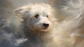 A diligent sheepdog, coat textured, steady eyes exuding watchfulness, embodying loyalty Royalty Free Stock Photo