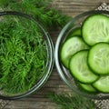 Dill and cucumber